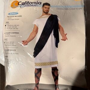 California Costumes Greek Attire with Black and Gold Accents